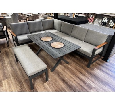 Puglia L Corner With Bench